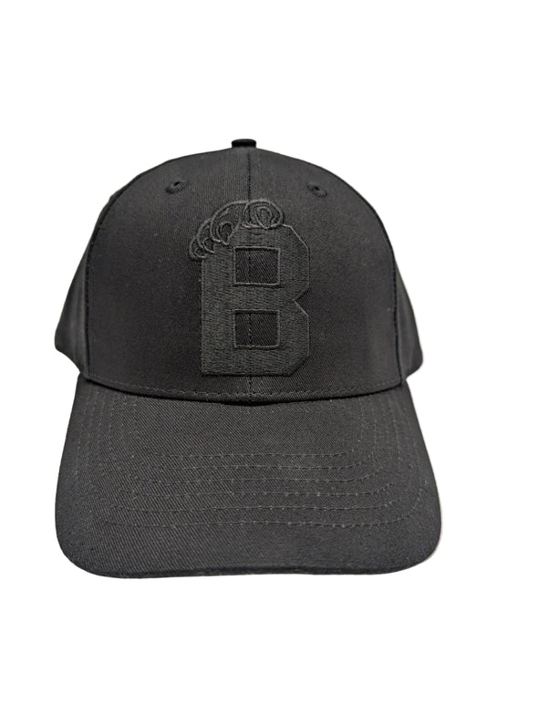 B Black Out 6-Panel Cap