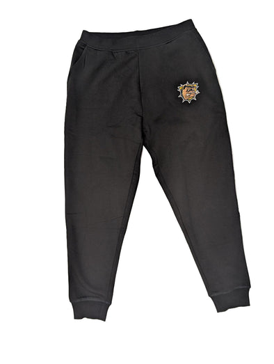 Black Basic Sweat pant Primary Logo