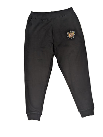 Black Basic Sweat pant Primary Logo