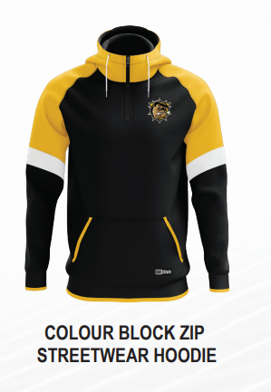 Colour Block Zip Streetwear Hoodie - Youth
