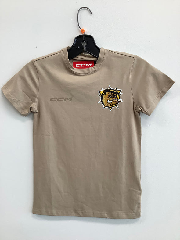 CCM YOUTH TAN T-SHIRT, 23-24