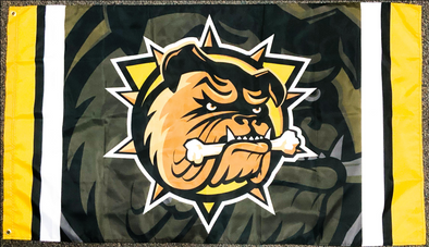 Large Flag Brantford Bulldogs Hockey Club