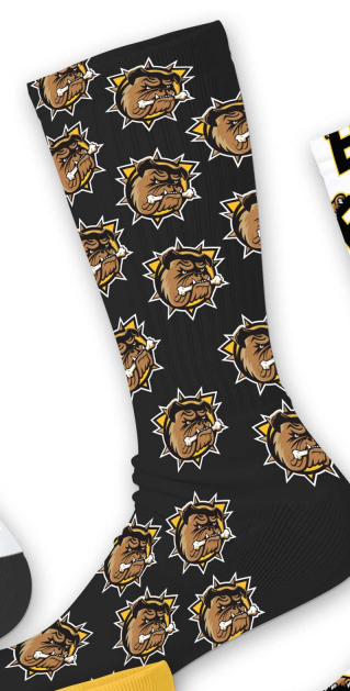 Black Socks with Primary