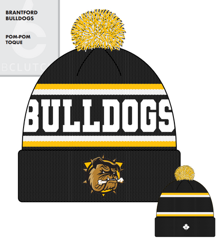 Bulldogs BLACK Pom Toque - B Clutch