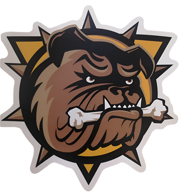 Brantford Bulldogs Primary Vinyl Bumper Sticker