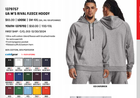 Under Armour Hoodie - Adult