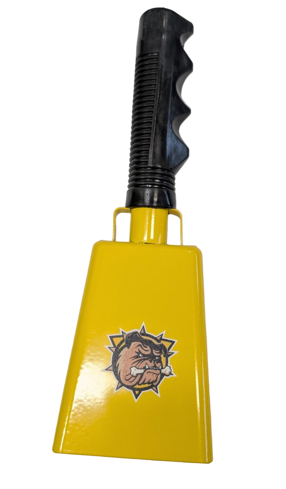 Large Metal Yellow Cowbell