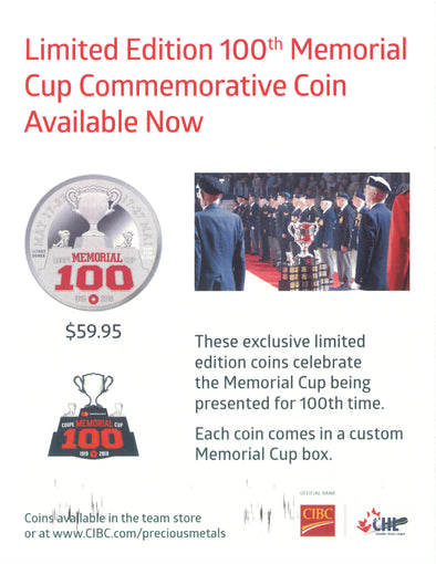 100th Mastercard Memorial Cup Commemorative Coin