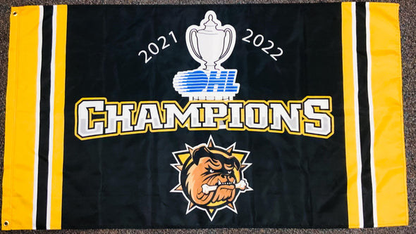 21-22 OHL Champs Large Logo Flag