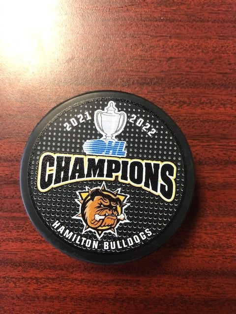2021-2022 OHL CHAMPS PUCK